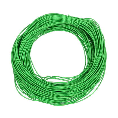 Apx 25 Yards 1mm Fabric Crafting Cords DIY Bracelets Braided Elastic Cord Beading Threads Stretch String for Jewelry Making