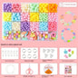 Arts Crafts DIY Handmade Beaded Kit DIY Handmade DIY Making Beads Kit Colorful Kawaii Kit for Make Bracelets Beads Girl Gift