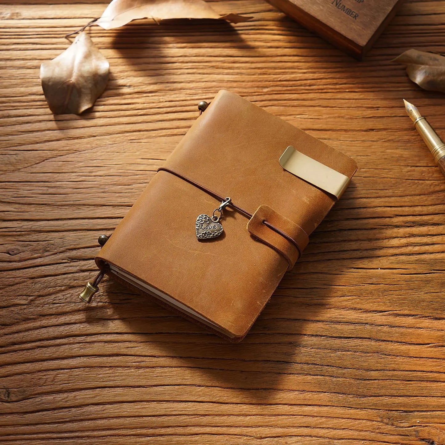 Fromthenon Leather TN Travel Notebook Handbook Diary First Layer Cowhide Diary Handbook Notes Handmade Loose-leaf Notebook