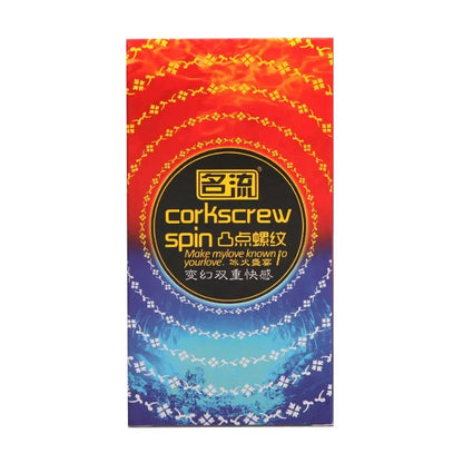 PERSONAGE Genuine Condoms Screw Thread Ice Fire Spike Dotted  Stimulation Orgasm Bump Condoms Safer Sex Products For Adult