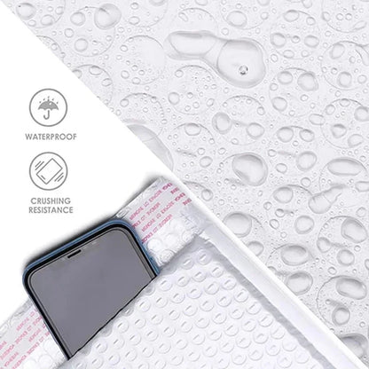 10-50Pcs Bubble Envelopes White Foam Shipping Bags Poly Bubble Mailers Pad Self Seal Packing Bags for Magazine 11cm 15cm 23cm
