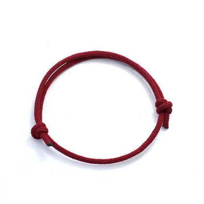 New Handmade Adjustable Rope Bracelet Men 4mm Thin String Relationship Braclet Gift For Him Lucky Thread Brazalete Pulseira