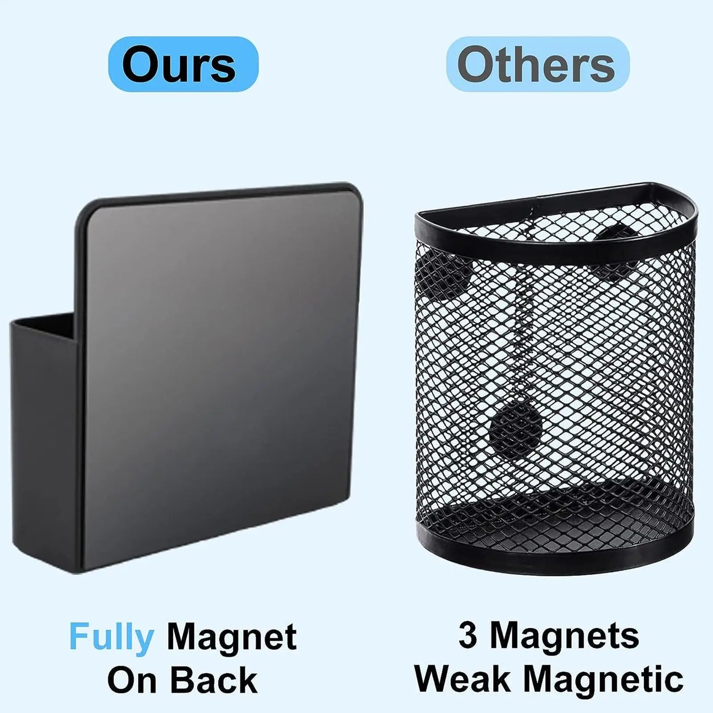 Magnet Pen Holder Magnetic Pen Cup Pencil Holder Fridge Pen Holder Storage Organizer Marker Holder For Refrigerator Cabinet