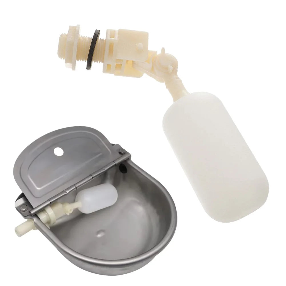 Farm Cattle Sheep Dog 1/2" Automatic Waterer Bowl Float Valve Plastic Fish Tank Aquarium Water Humidifier Valve Livestock Tool