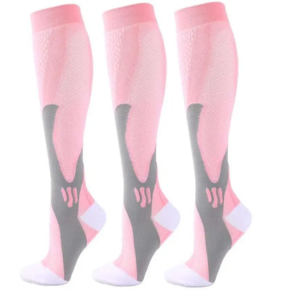 1/3Pairs Compression Sport Socks Medical Nursing Stockings Prevent Varicose Veins Socks Pregnancy Nursing Athletic Soccer Socks