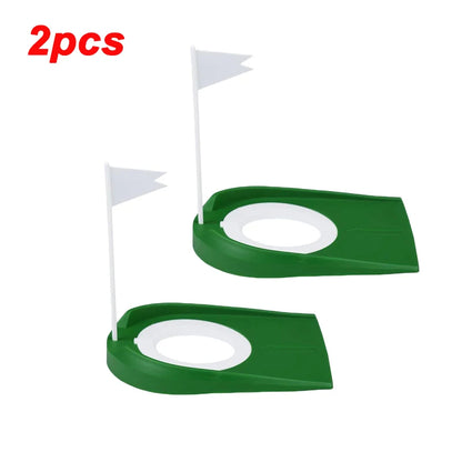 New Mini Golf Putting Plate with Hole Flag Indoor Outdoor Portable Golf  Putting Aid Training Practice Home Yard Golf Tool