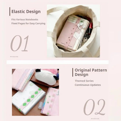 Kawaii Star Elastic Band for Planner Notebook INS Style Journal Closure Strap Cute Scrapbooking Stationery Accessories