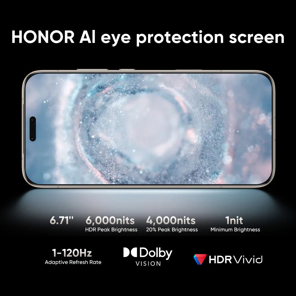 Global Version Honor Magic 8 Pro 5g Smartphone Snapdragon 8 Elite Gen 5 200Mp Aimage Camera 7100Mah 100W 6.71'' Oled Nfc Esim Honor Phone