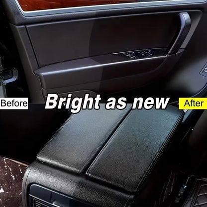 Car Plastic Restorer BLACK TO BLACK Long-Lasting Deep Black Repair Wax Coating for Dashboard, Interior Trim & All Auto Plastic P
