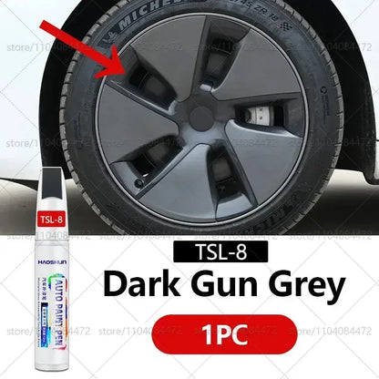 For Tesla Model 3 Y S X car wheel scratches repair pen Matte black dark gun gray silver black multiple colors Paint Repair Pen