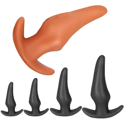 Soft Anal Plugs for Gay Men Prostate Massage Liquid Silicone 35-80mm Huge Butt Plug Anal Training Comfortable To Wear But Plug