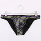 Foreign trade low-rise men's briefs men's underwear triangle printed underwear cross-border underwear wholesale KX020-SJ