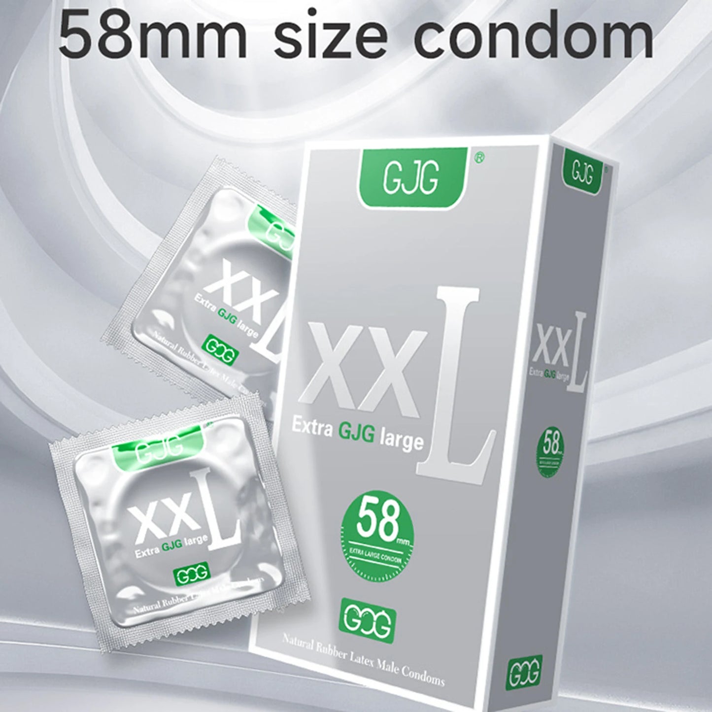 Extra Large Size 65mm Condoms Adults Toys For Men 10pcs XXL G-Spot Penis Sleeve Super Ultra Thin Smooth Condones Sex Products