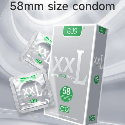 Extra Large Size 65mm Condoms Adults Toys For Men 10pcs XXL G-Spot Penis Sleeve Super Ultra Thin Smooth Condones Sex Products