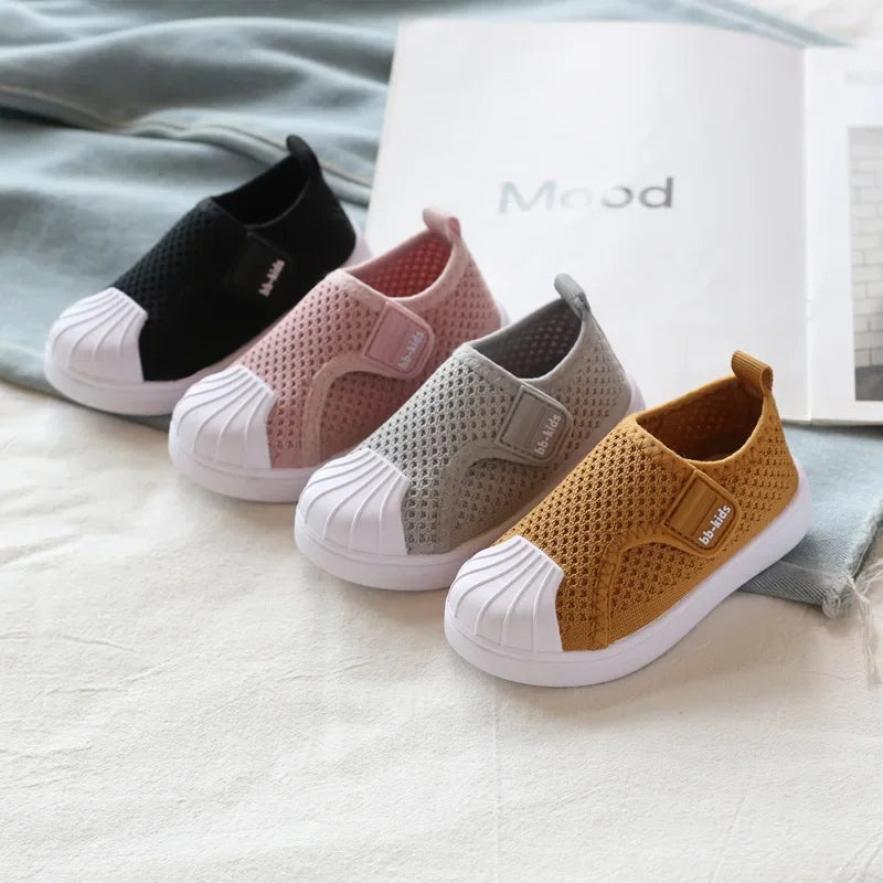Children Casual Shoes Kids Sneakers for Toddlers Boys Girls Air Mesh Breathable Classic 2025 Spring Autumn Skate Shoes Anti-kick