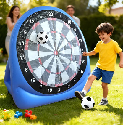 Inflatable Football Soccer Target Mat Outdoor Indoor Shooting Practice Game Toys for Children