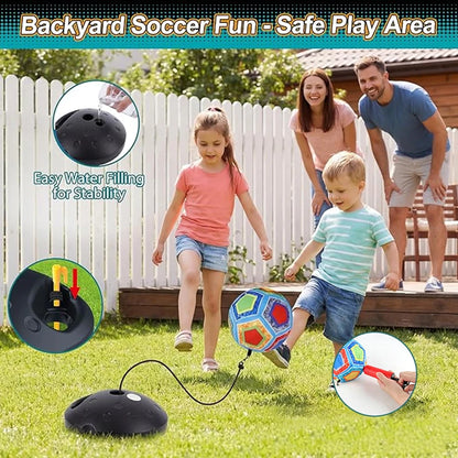 Soccer rebound training set for outdoor exercise parent-child interaction ball bouncing and rebounding rope sports toys Gifts