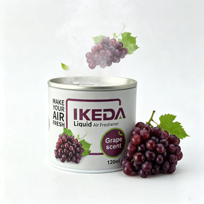 IKEDA 120g Green Apple Scent Liquid Air Freshener, Long Lasting Fruity Fragrance, Powerful Odor Eliminator for Car Home Office,