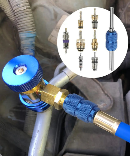 Car A/C Repair Kit R12 R134a Refrigeration Tire Valve Stem Cores,Car Air Conditioning Compressor Seals O-Ring