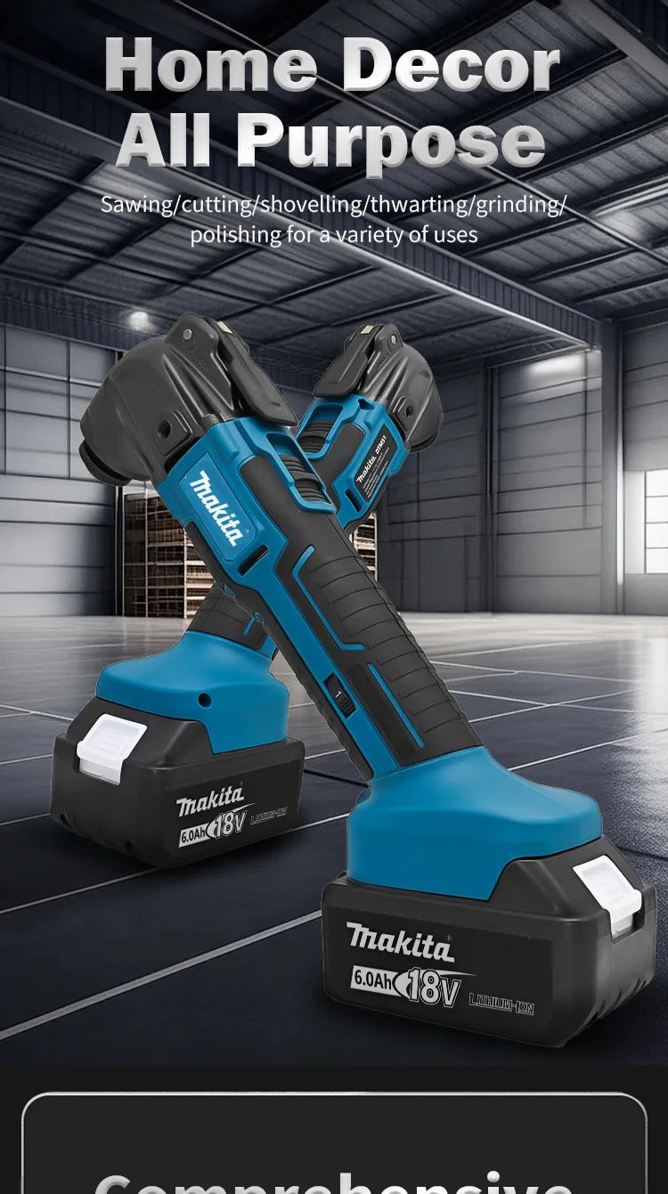 Trimming Cutter: 6-Gear Settings, 18/20V Li-Ion Battery, 340-326mm Length, Multi-Use for Sawing, Cutting, Shoveling For Makita 18v Battery