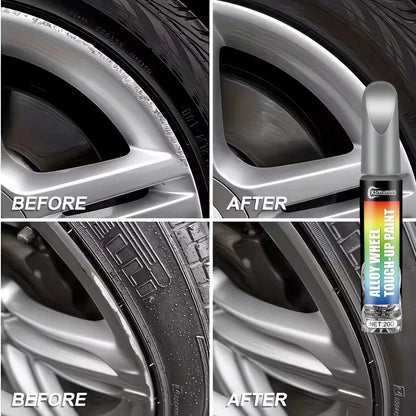 Silver Wheel Repair Pen Instantly Fixes Scratches And Curb Rash on All Silver Wheels & Car Bodies Simple One-Step Solution