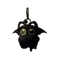 Cute Cartoon Plush Black Cat Keychain Bag Pendant Decoration Kawaii Stuffed Doll Toy Car Keyring Accessories Couples Gift