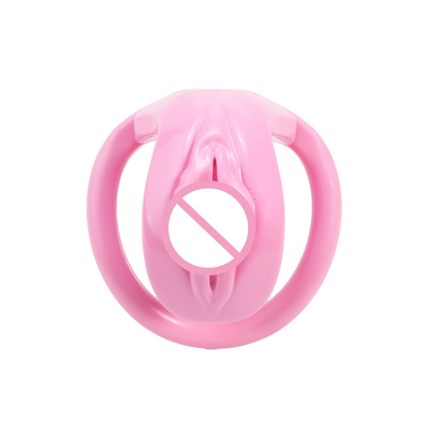 Realistic Vagina Chastity Cage Negative Cock Cage with 4 Size Rings Sissy Love Lock Mini BDSM Penis Abstinence Adults Sex Toys