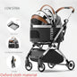 Detachable Aluminum Tube Pet Stroller Foldable Travel Trolley Portable Outdoor Walking Carrier For Cats Puppies Dogs