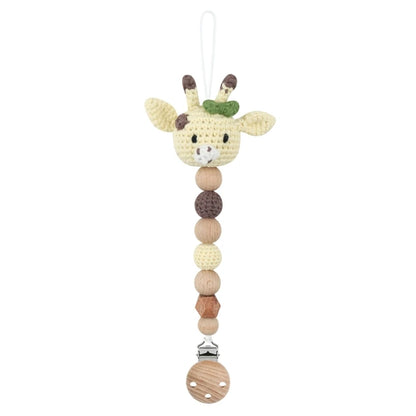 Baby Pacifier Clip Crochet Koalas Handbell Rattle Doll Teether Pacifier Chain Clips Set Dummy Chain Cartoon Teething Toy