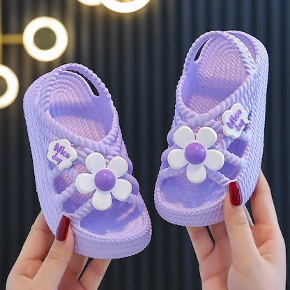 New Children's Slippers Summer Girls and Boys Bathroom Home Anti Slip Beach Shoes Soft Soled Baby Sandals