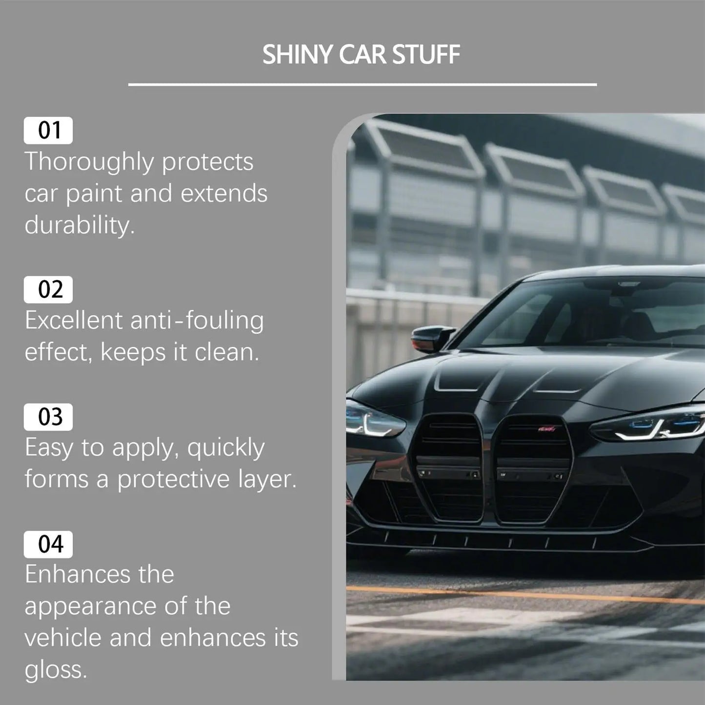Coating Agent for Automotive UV Resistant Long Lasting Dustproof Portable Automobile Cleaner Solution Shine Restorer Auto