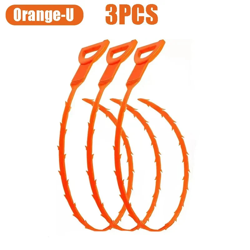 Hair Dredging Hook Sewer Unblock Tools Unblocker Pipes and Sinks Drain Clog Remover Toilet Drainage Outlet Cleaning Supplies