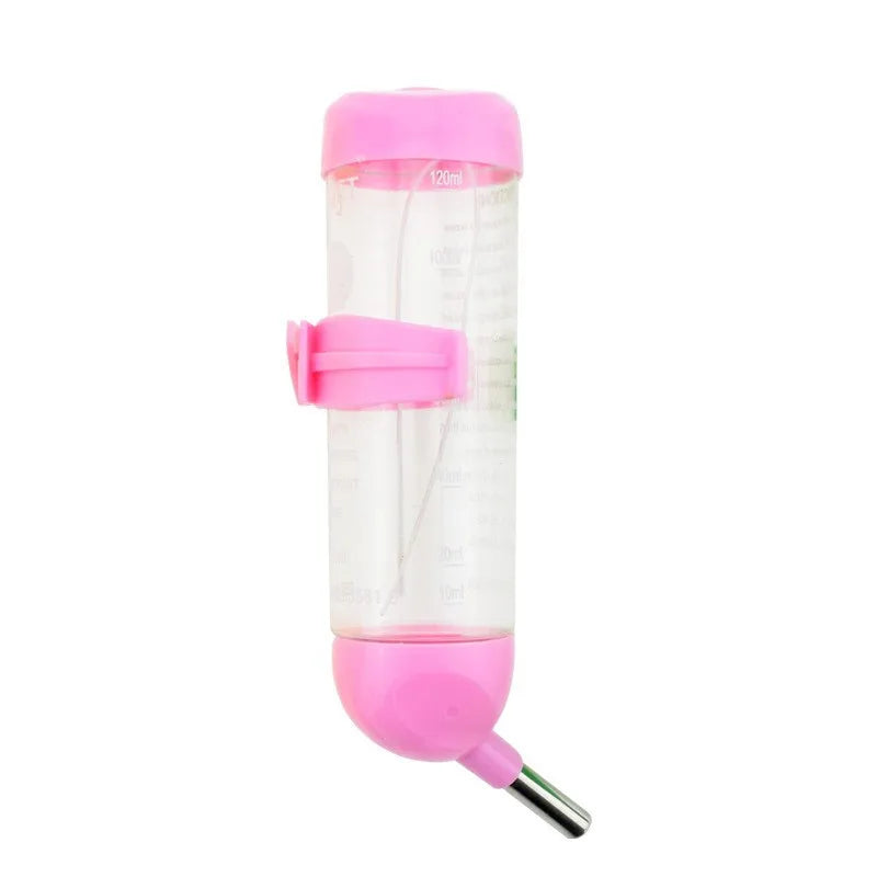 250ml Hamster Drinker Plastic Water Bottle Dispenser Feeder Hanging Pet Guinea Squirrel Rabbit Dog Drinking Head Pipe Fountain