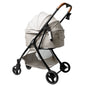 Breathable Large Space Pet Stroller One-Click Foldable Detachable Hand Cart For Dogs Cats Outdoor Travel