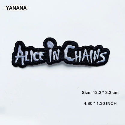 Heavy Metal MUSIC Iron On Patches Cloth BAND ROCK patch Mend Decorate Clothes Apparel Sewing Decoration Applique Badges