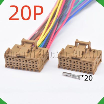 20 Pin Auto connectors Reverse trajectory box module AFS headlights Wire harness plug 1563337-2 8W0972420A For VW Audi Skoda