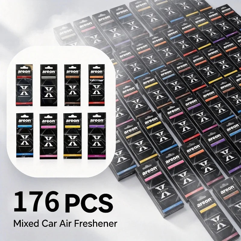 Areon X Version Mixed Scent Hanging Car Air Freshener Assorted Fragrance Paper Sheets For Auto Home Pack Of 8 To 216 Mixed Pcs