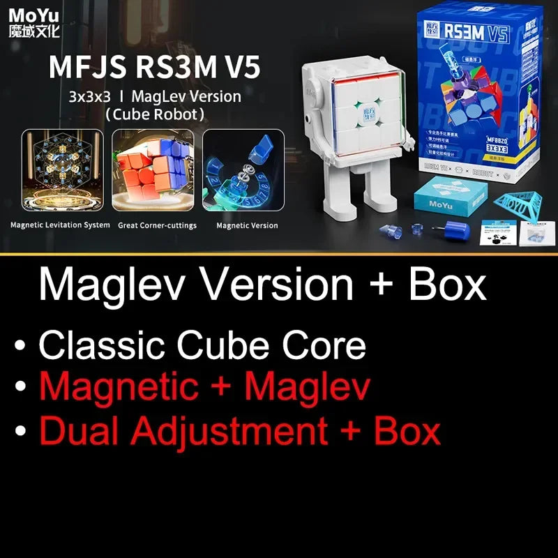 [SaoCube] MoYu RS3M V5 3X3 Magnetic Magic Speed Cube Stickerless Professional Fidget Toys SaoCube RS3 M V5 Cubo Magico Puzzle