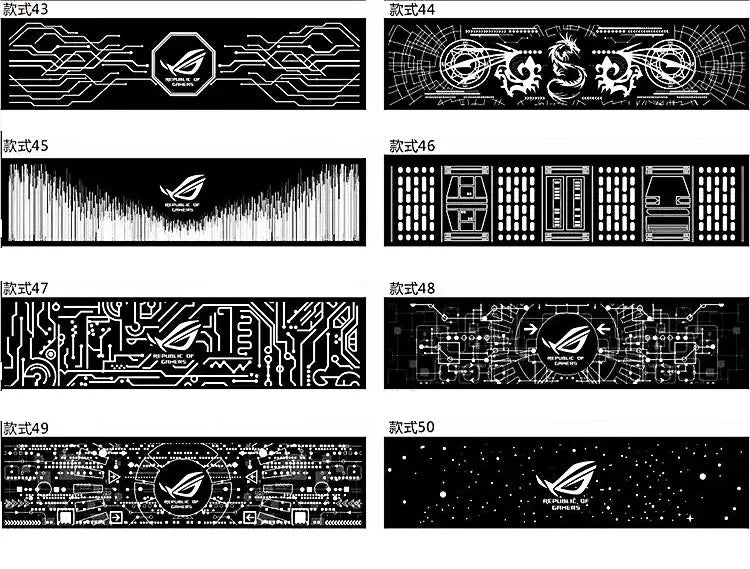 ARGB PC Case Lighting Panel,Customized GPU Side Backplate,MOD Chassis Gaming Decorated Plate 5V 12V Colorful AURA SYNC