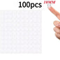 100pcs 1cm Adhesive Double Sided Tape Stickers Removable Round Sticky Tack No Trace Small Stickers for Festival Decoration