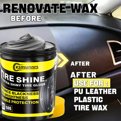 150G Heavy-Duty Car Plastic Renovator Wax - Fast-Acting Scratch Repair, Restores & Protects Car Bumpers, Interiors, Dashboard