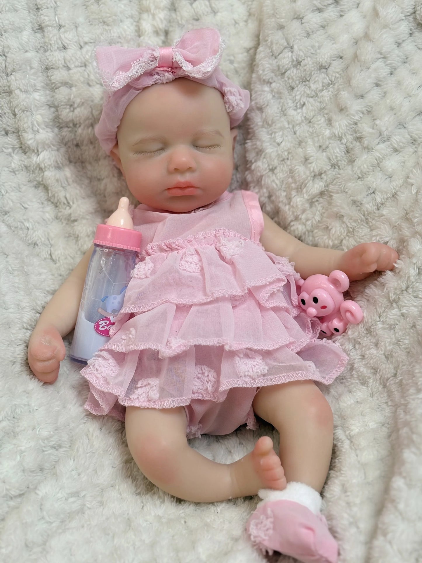 OtardDolls Loulou Can Open mouth Reborn Doll Baby Full Body Soft Silicone Bebe Doll Toys