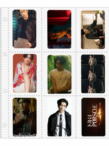 8PC/SET Bbbuild MileApo Jeffbarcode Poster Small Double-side Rounded Cards Thai TV KinnPorsche Drama Stills 8.6*5.4cm Photo Card