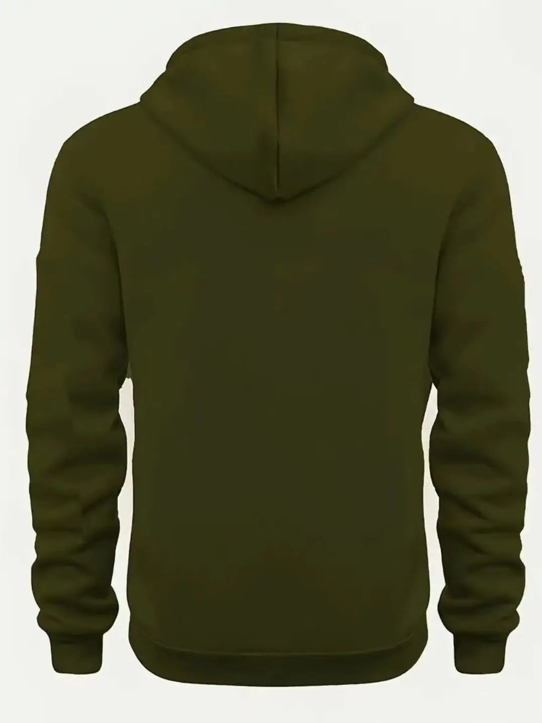 Fall/Winter New Arrival Men's Fleece Hoodie High Quality Solid Color Hooded Sweatshirt Male Fashionable Street Style Sweatshirt