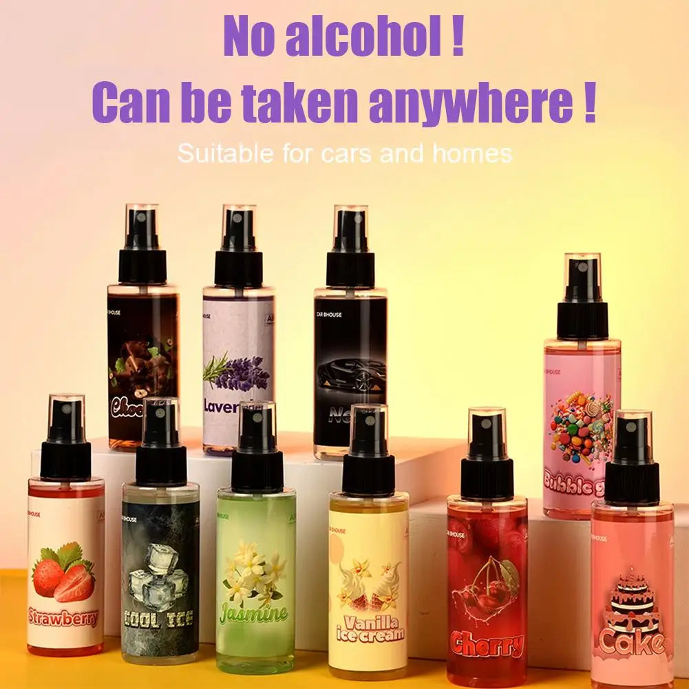 Car Deodorant Car Mounted Fragrance Spray Car Flavoring Car Air Hand Spray Perfume Long-lasting Fresheners Auto Aromatherapy