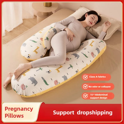 H-shaped Pregnancy Pillows with Detachable Pillowcases Pillows for Pregnant Women Maternity Sleeping Body Holder Support Pillow