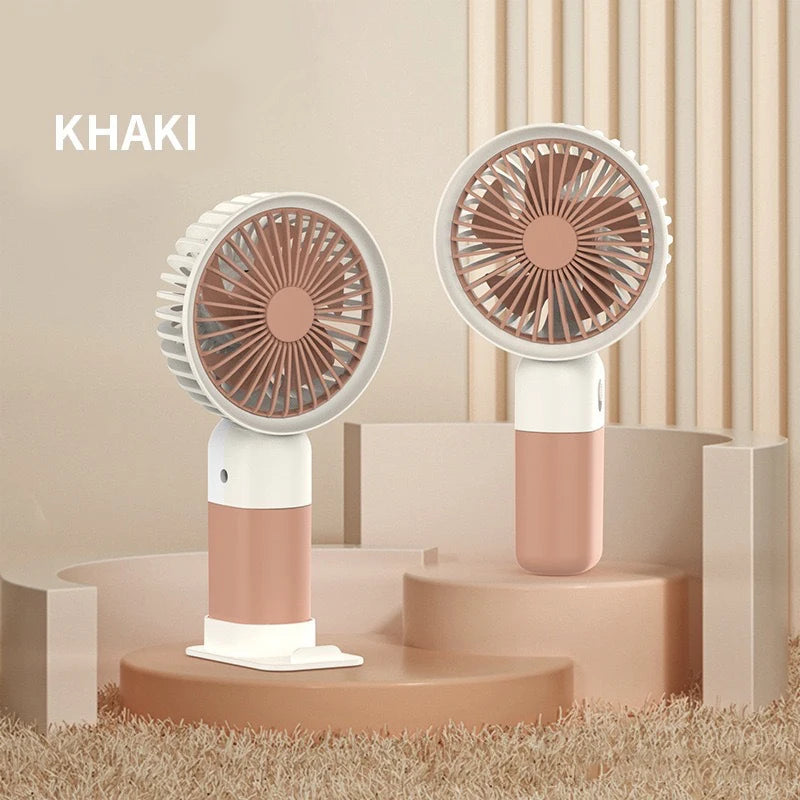 Lenovo 2026 New Handheld Fan Mini Portable Desktop Office Student Dormitory USB Charging Silent Small Electric Fan