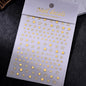 1pc Sliver Gold Star Nail Art Stickers Y2K Charms Self-Adhesive Sliders Laser White Chrome Gel Polish Decals Kawaii Accesories