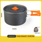 Camping Cookware Cooking Kettle Pot Hiking Picnic Equipment Portable Frying Pan Hanging Pot, Hiking Picnic Tableware