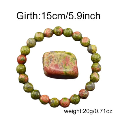 8mm Natural Stone Beaded Bracelets For Women Men Bring Wealth Love Energy Protection Crystal Beads Bracelets Meditation Jewelry